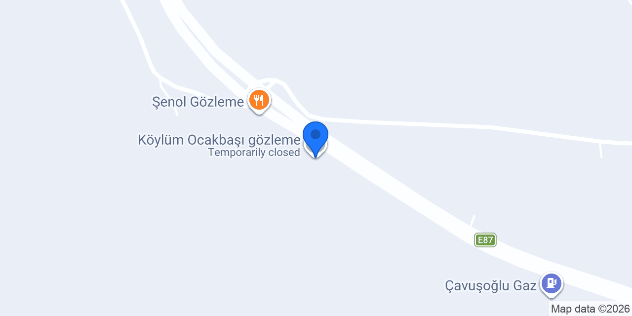 Köylüm Ocakbaşı gözleme konumu