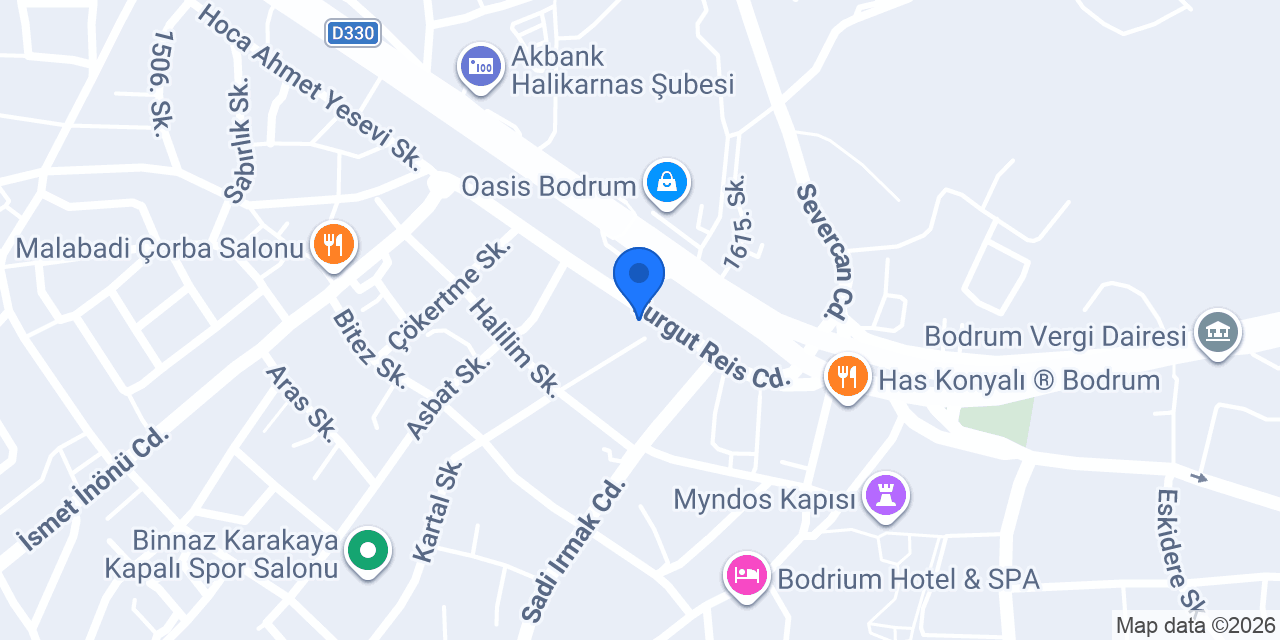 Bodrum Barok Patent konumu