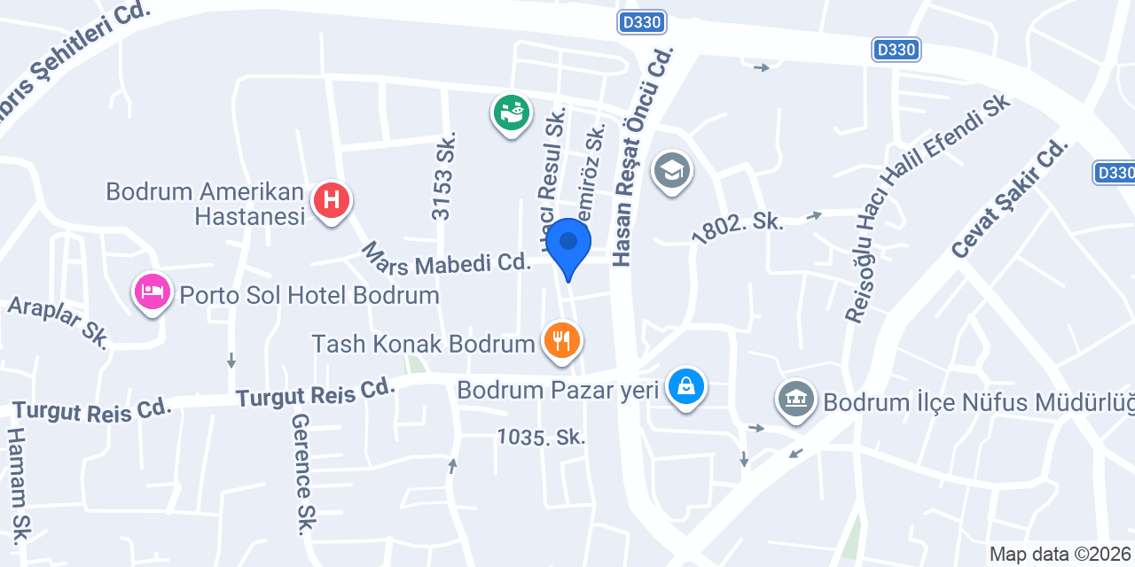 Bodrum Boho Galeri konumu