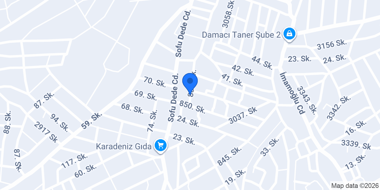 Üçkardeşler Tuhafiye konumu