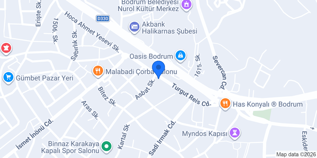 Bodrum Gold Rent A Car konumu