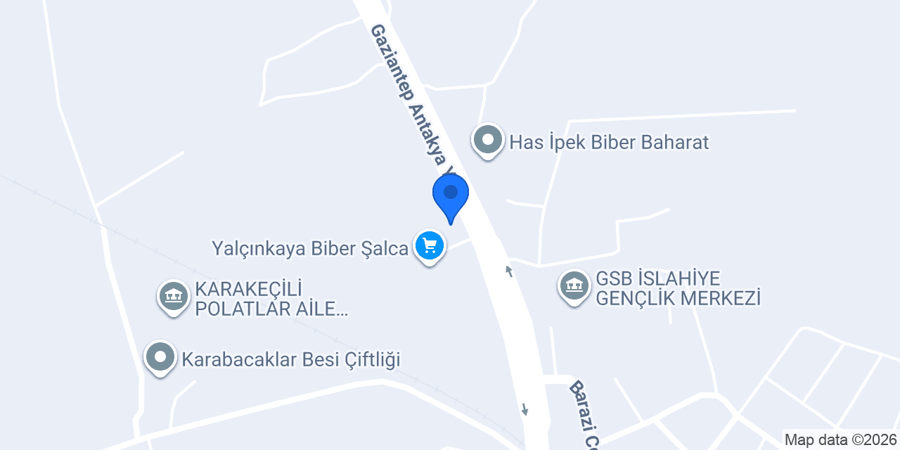 Ahmet Hasanoglu Altın Biber fabrikası konumu