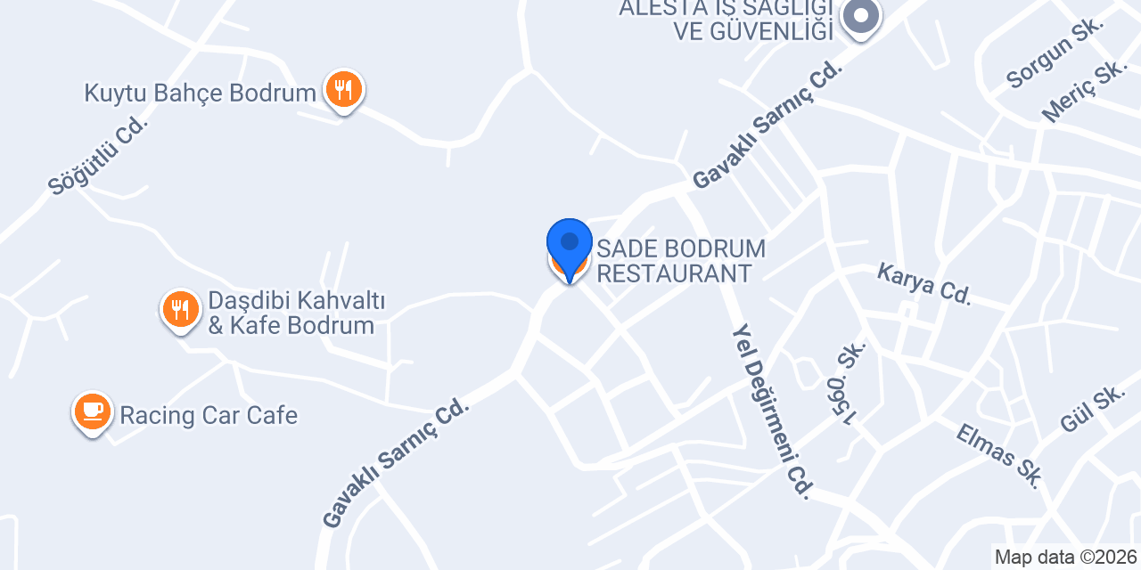 SADE BODRUM RESTAURANT konumu