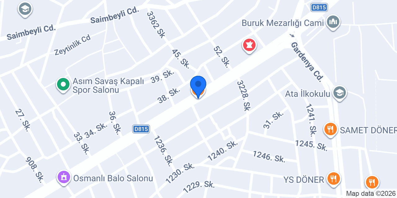 Akasya Kebap - Sarıçam konumu