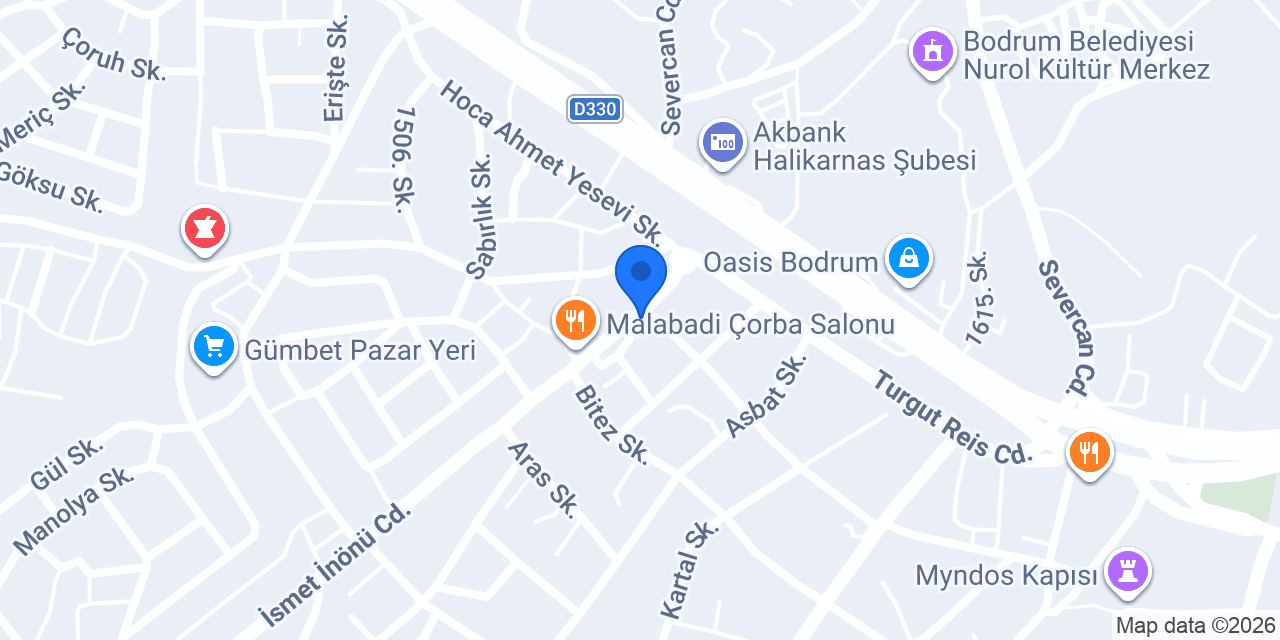 BodrumPC Bilşim Bilgisayar konumu