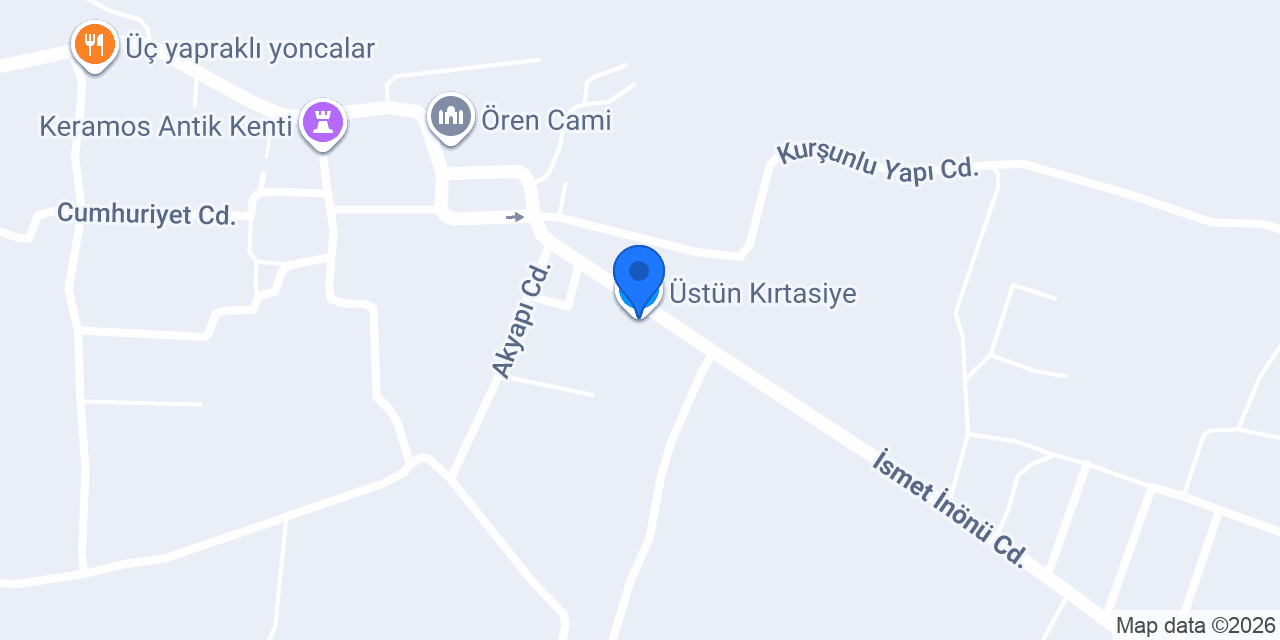 Üstün Kırtasiye konumu