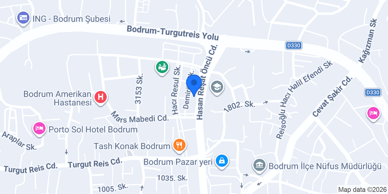Bodrum Ajans Boyut Tabela Reklam konumu