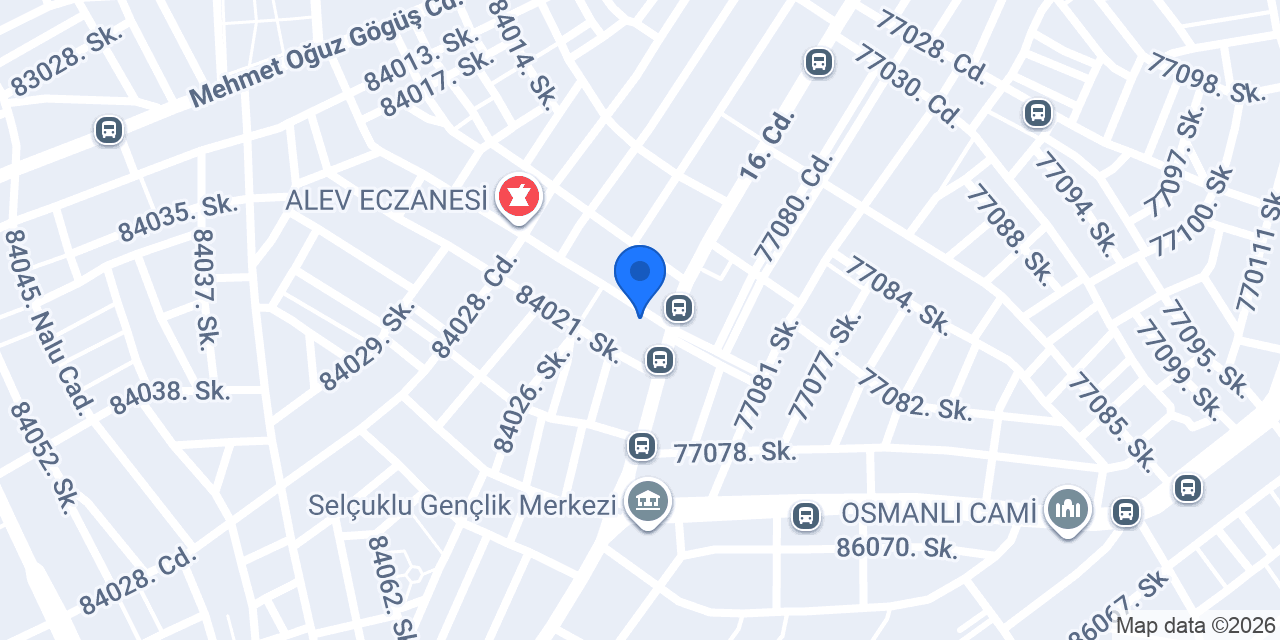 Ahsen esans ve kitabevi konumu