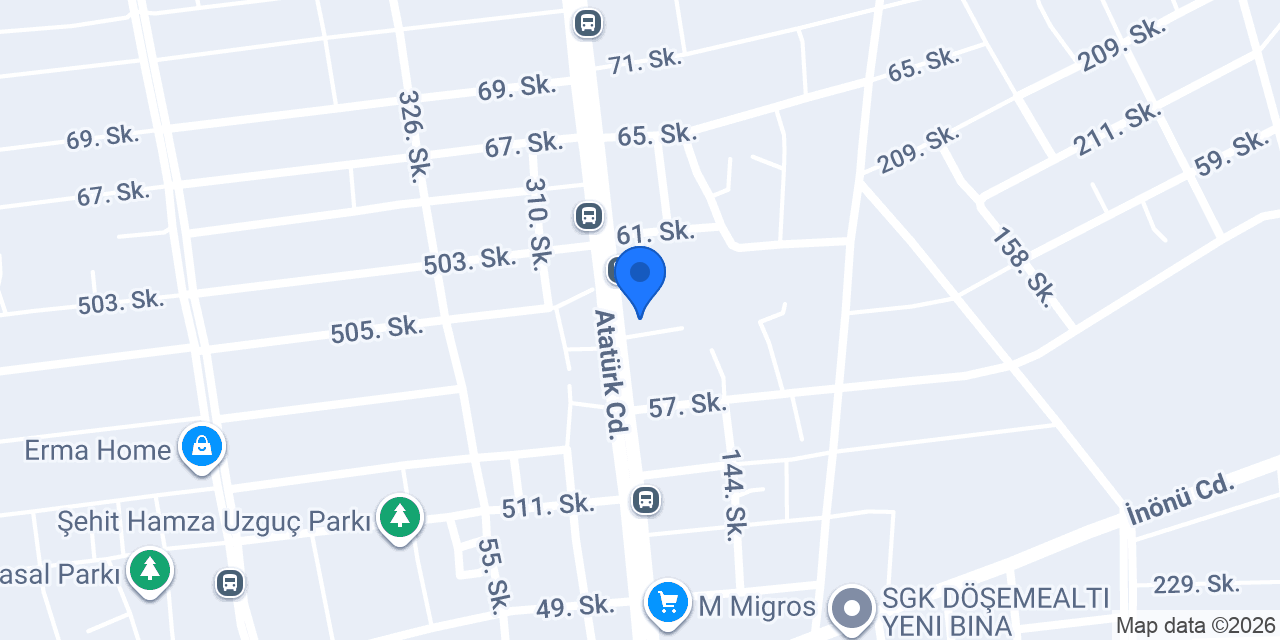 Cin Garage Oto Aksesuar konumu