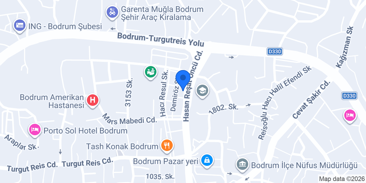 Serin Elektronik Bodrum LG Yetkili Servisi konumu