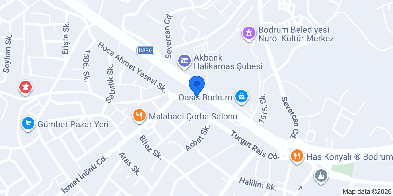 DİYET BODRUM -Diyetisyen Aydın GÜL konumu