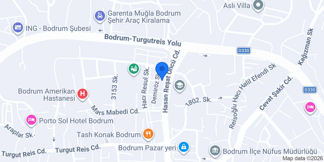 Nova Reklam Bodrum konumu