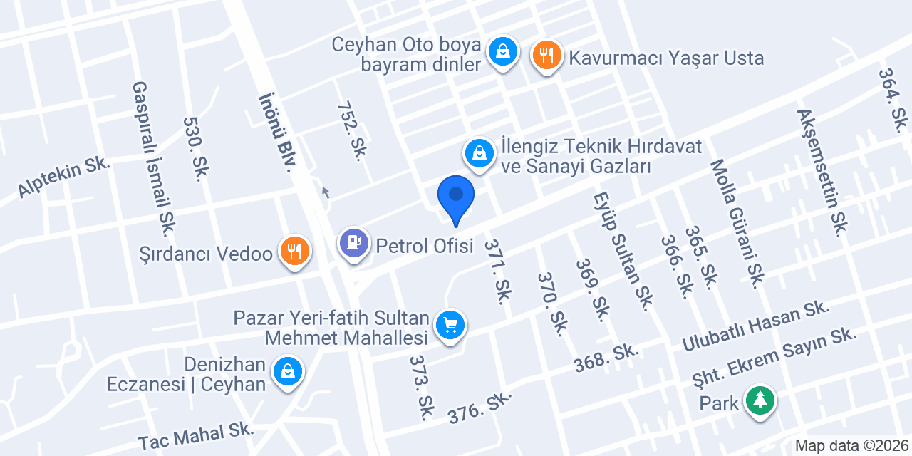 Basçavuslar Yedek Parça konumu