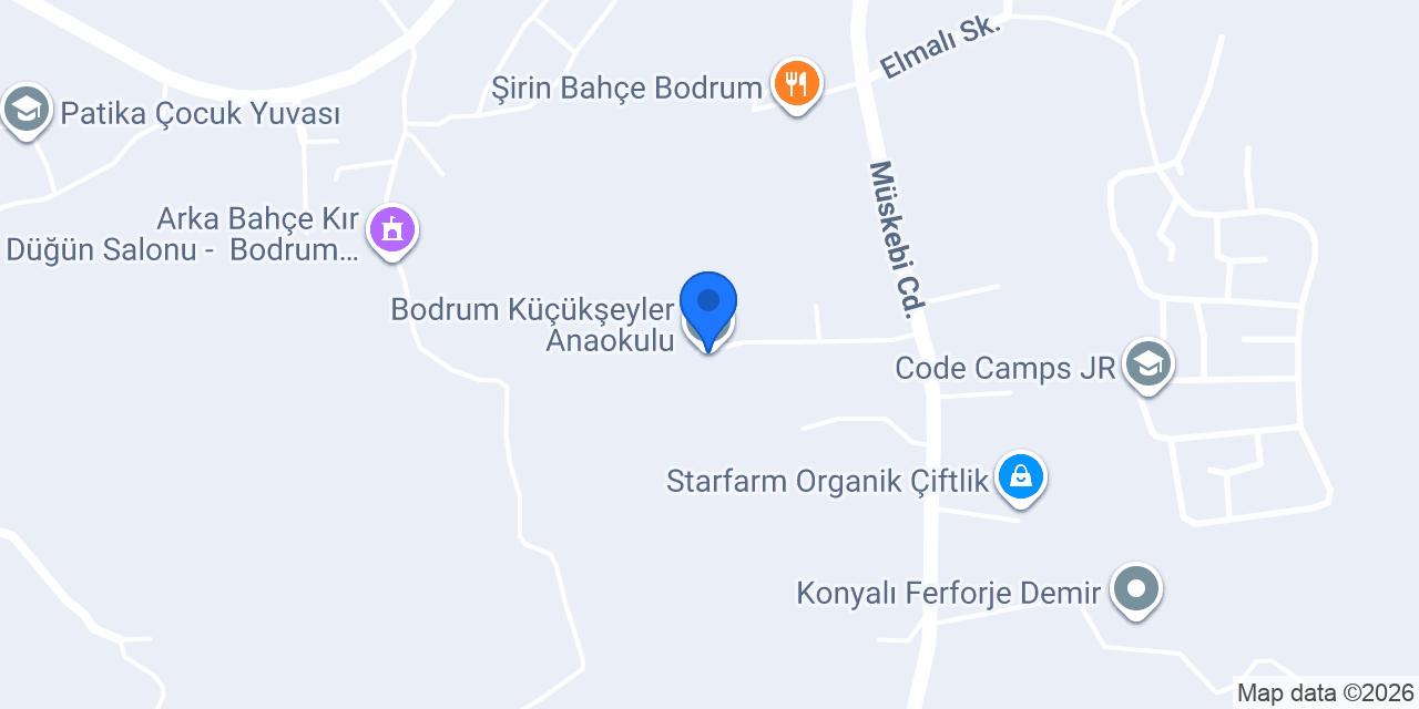 Bodrum Küçükşeyler Anaokulu konumu