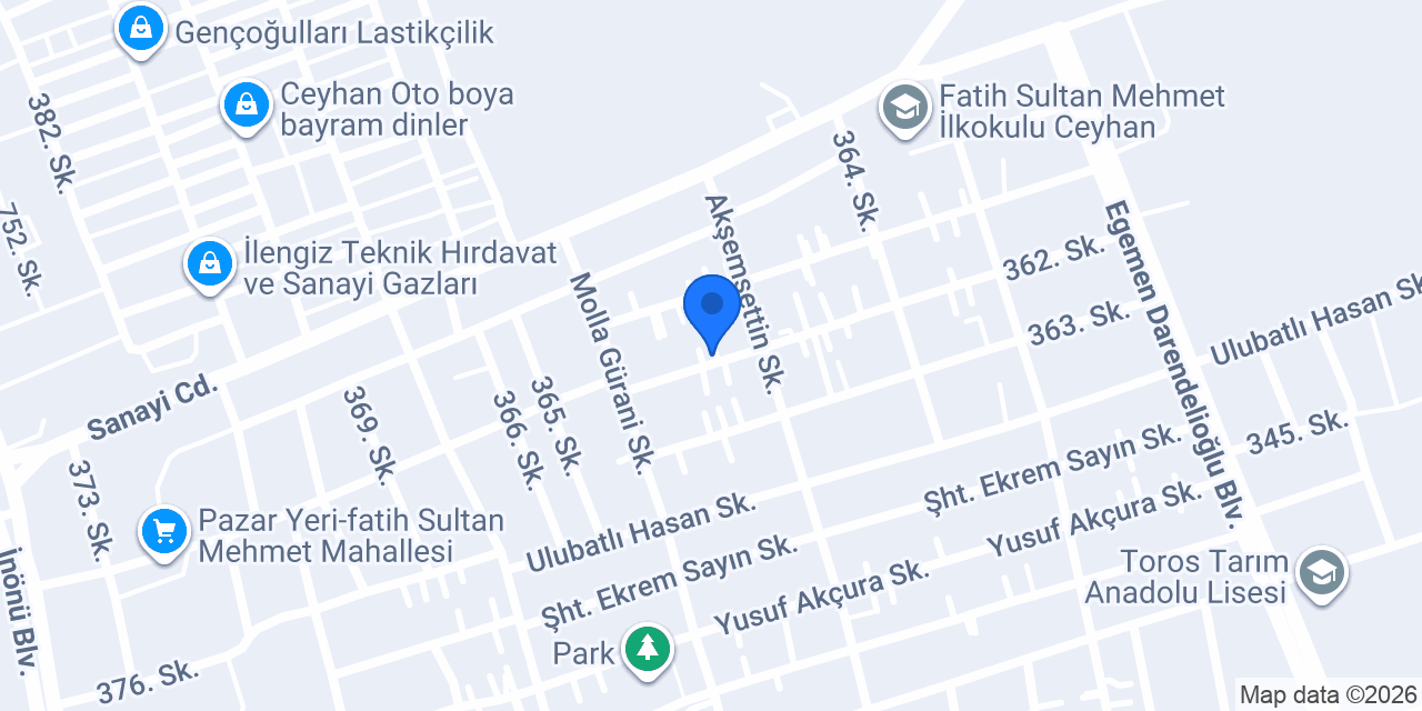 Ceyhan Temizlik konumu
