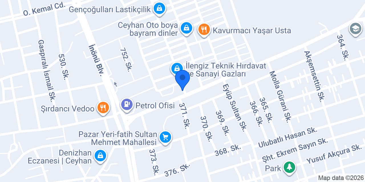 Eray Oto Aksesuar konumu