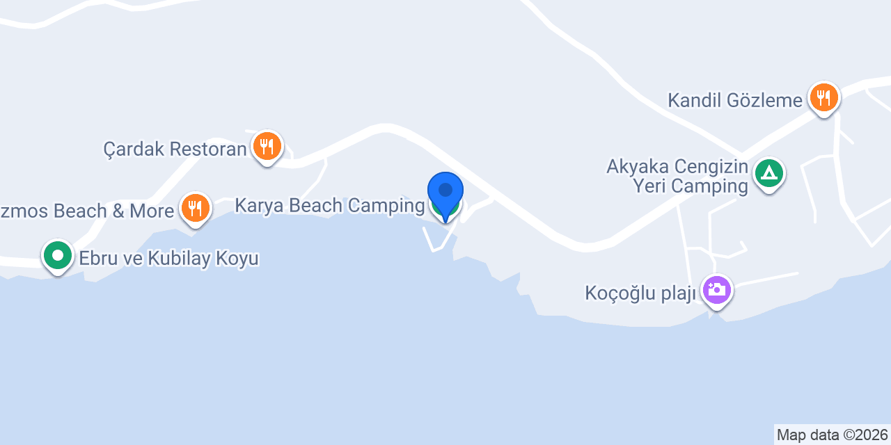 Karya Beach Camping konumu