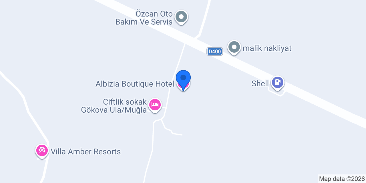 Albizia Boutique Hotel konumu