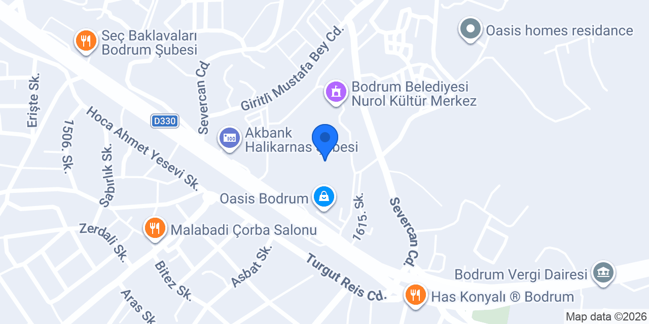 Bodrum Campus konumu