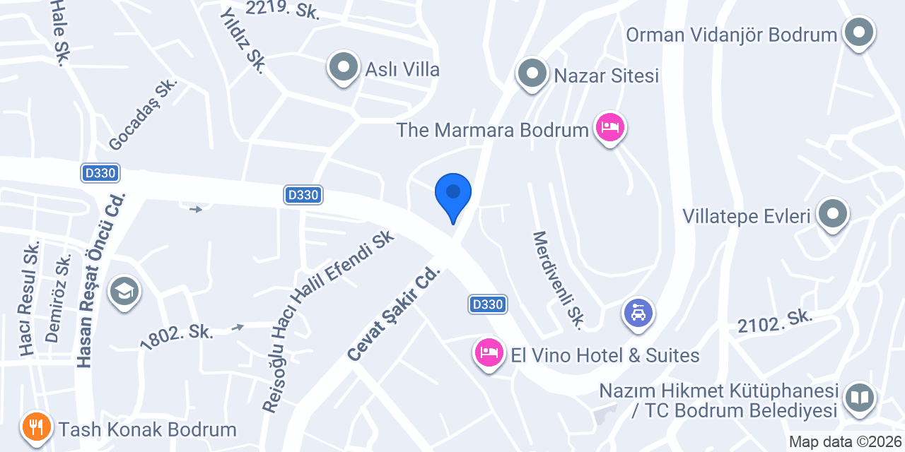 Bodrum Dans Kulübü konumu