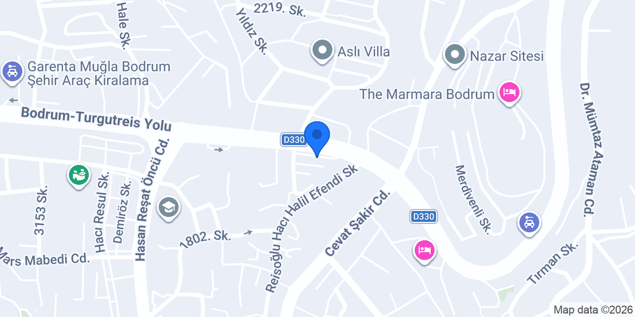TEB Karya Bodrum Şubesi konumu