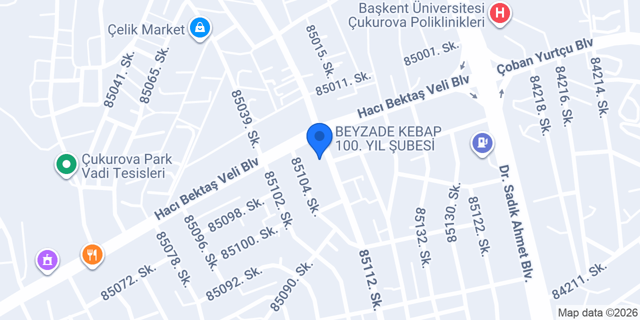 100. Yıl Eczanesi konumu
