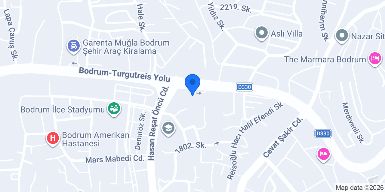 Dental Bodrum | Diş Hekimi Berna Atila konumu