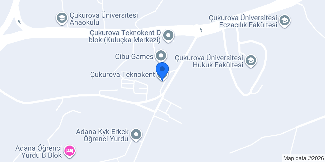 Çukurova Teknokent konumu
