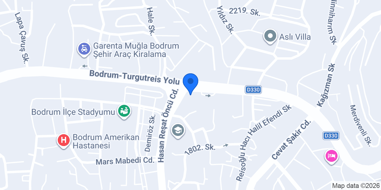 Fibabanka Bodrum Şubesi konumu