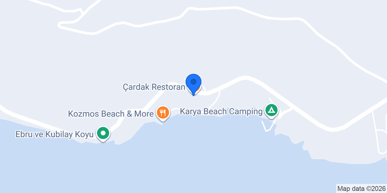Çardak Restoran konumu