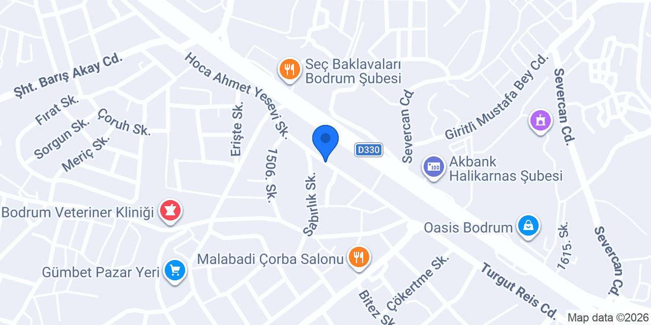 Bosaş Bodrum Sigorta konumu