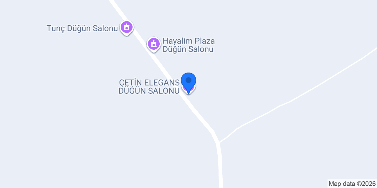ÇETİN ELEGANS DÜĞÜN SALONU konumu