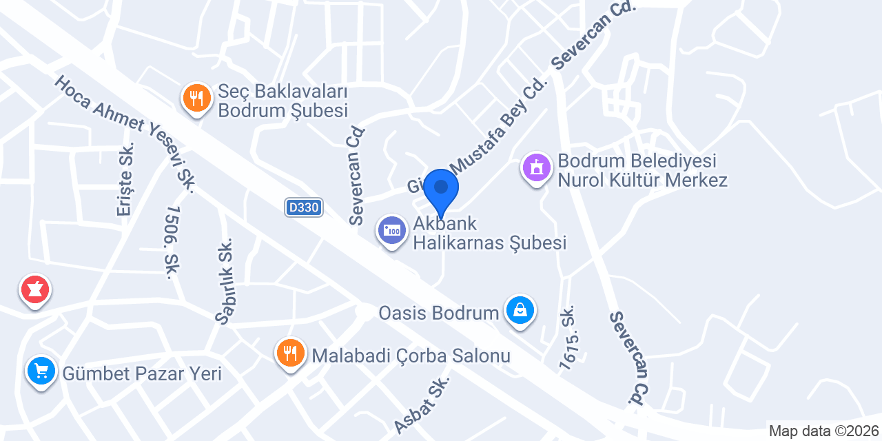 Gloria Jean's Bodrum konumu
