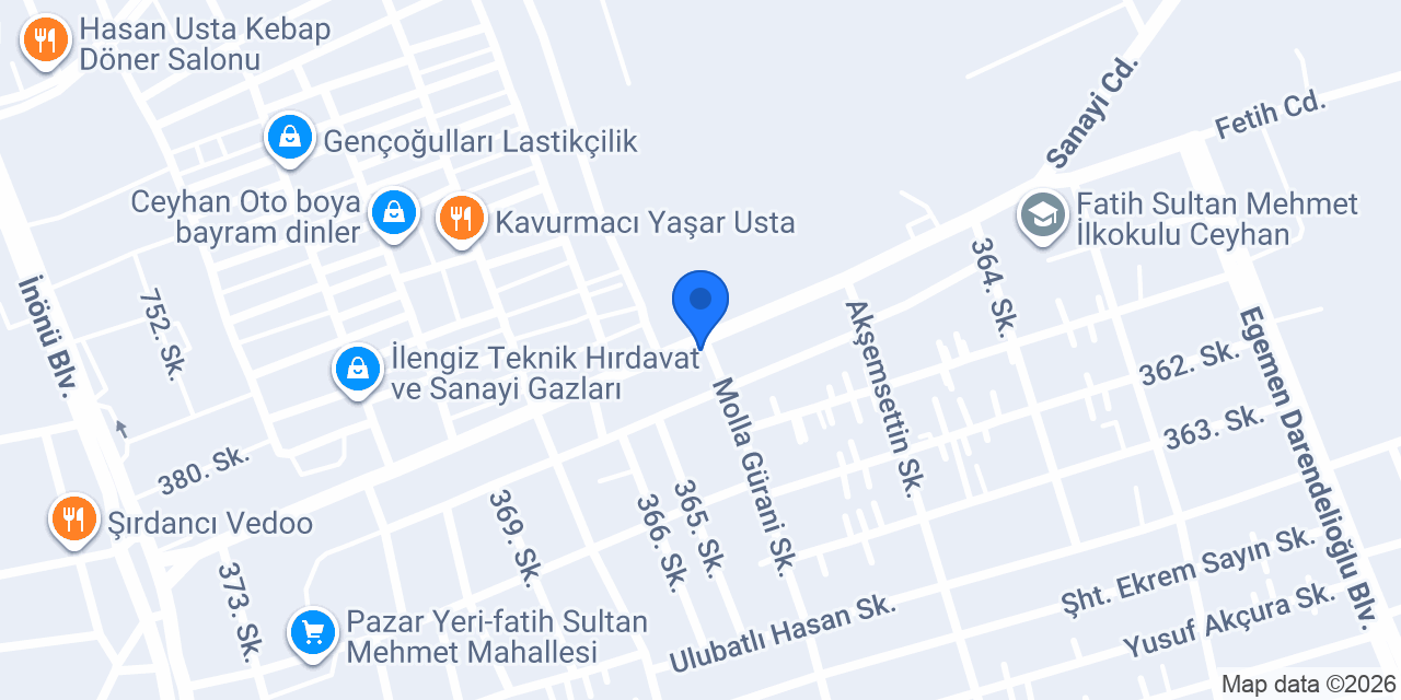 Pars Endüstriyel Bileme ve Ticaret konumu