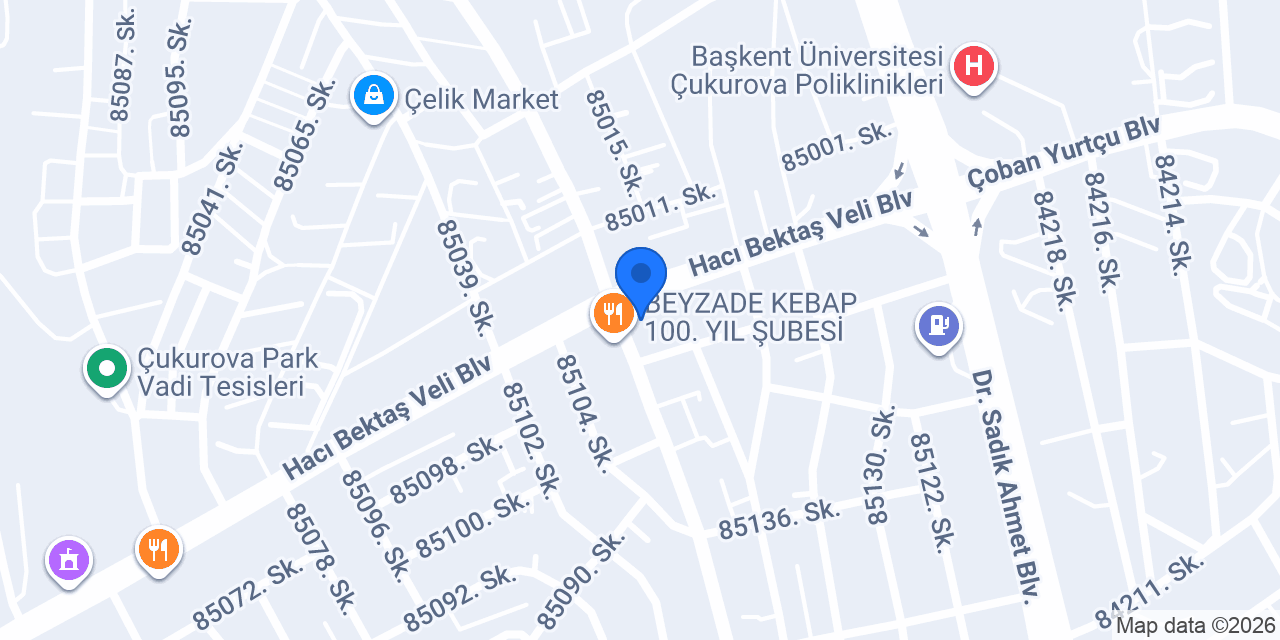 Eczane Gülgün - Yüzüncüyıl mahallesi konumu