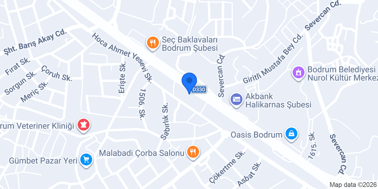 Volta Motor Bodrum Fabrika Satış Mağazası konumu