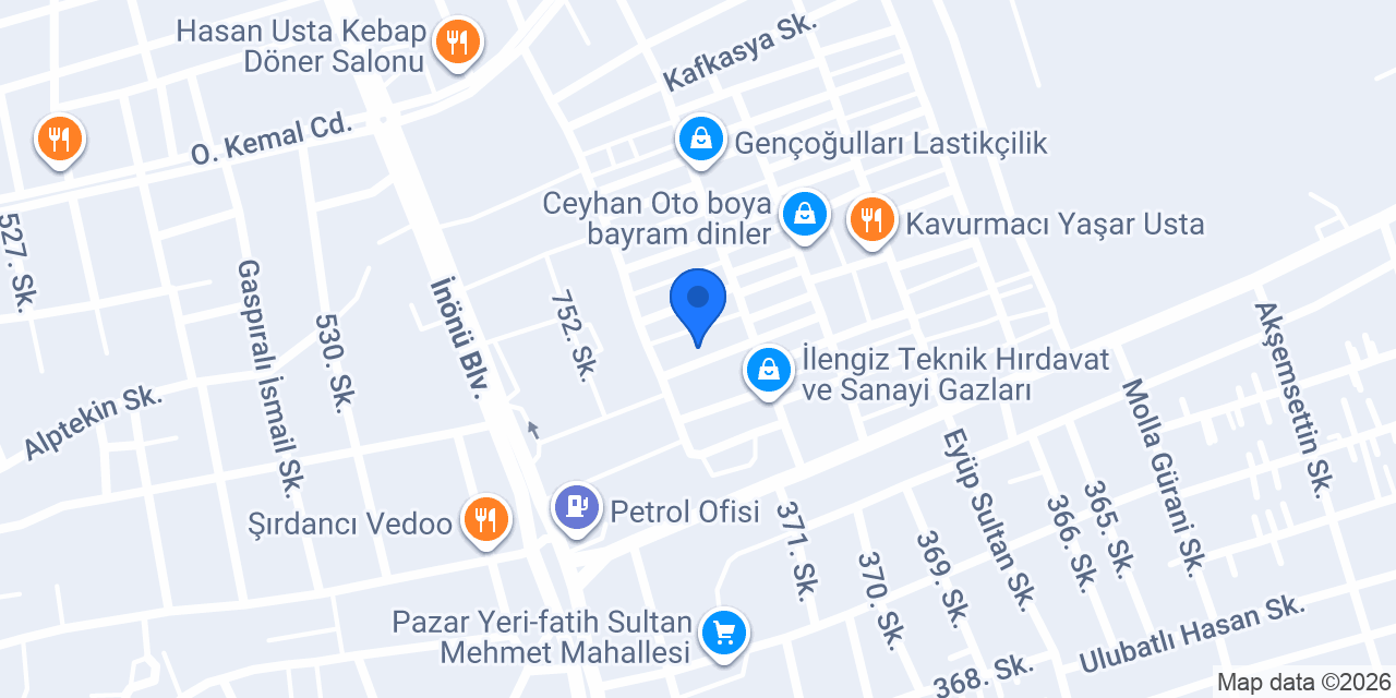 Kaytan Restaurant konumu