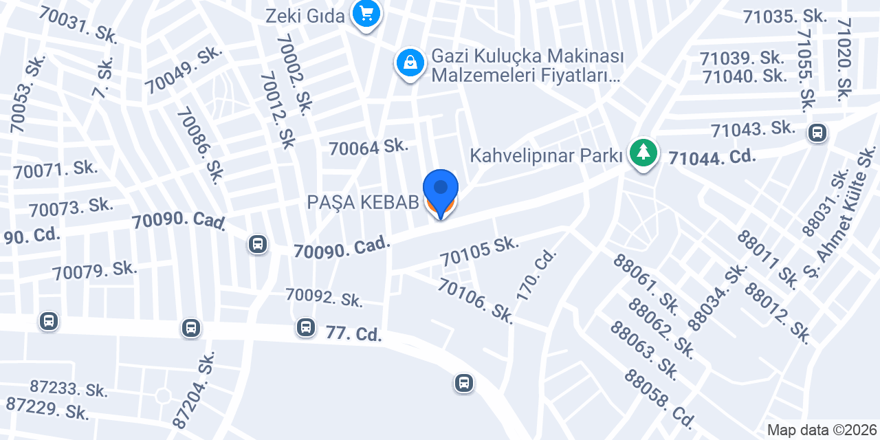 PAŞA KEBAB konumu