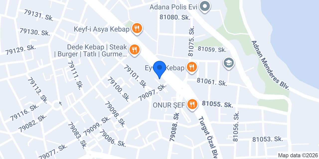 Yapı Kredi - Kuzey Adana Şubesi konumu