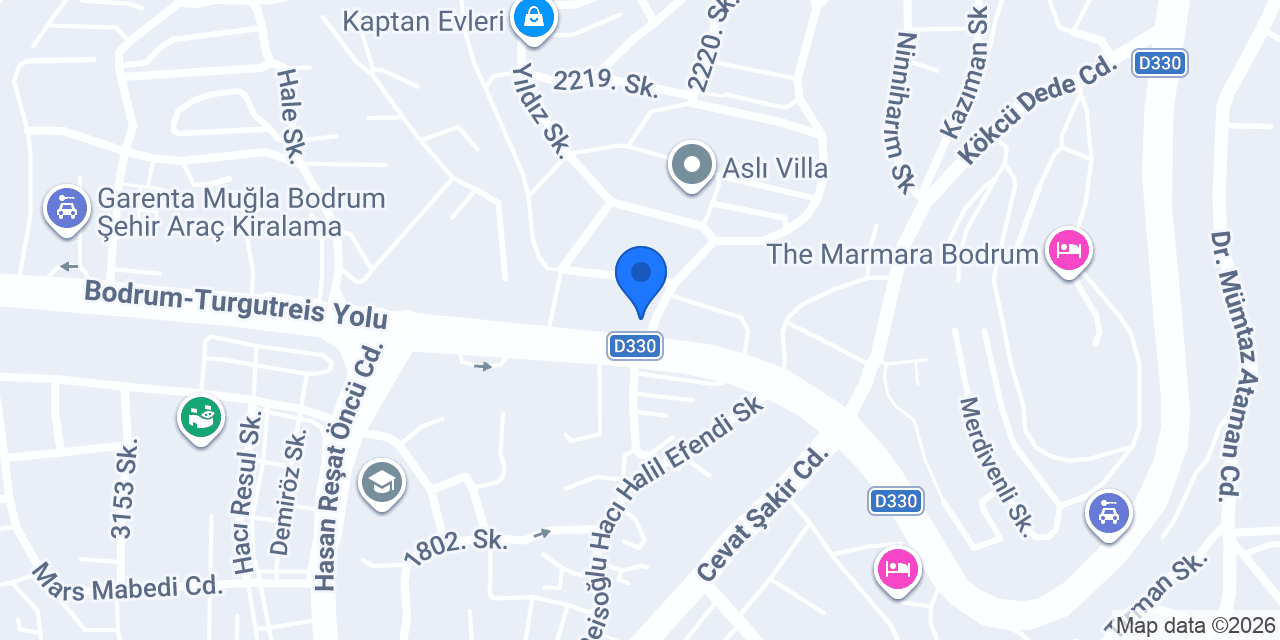 Yapı Kredi - Bodrum Şubesi konumu