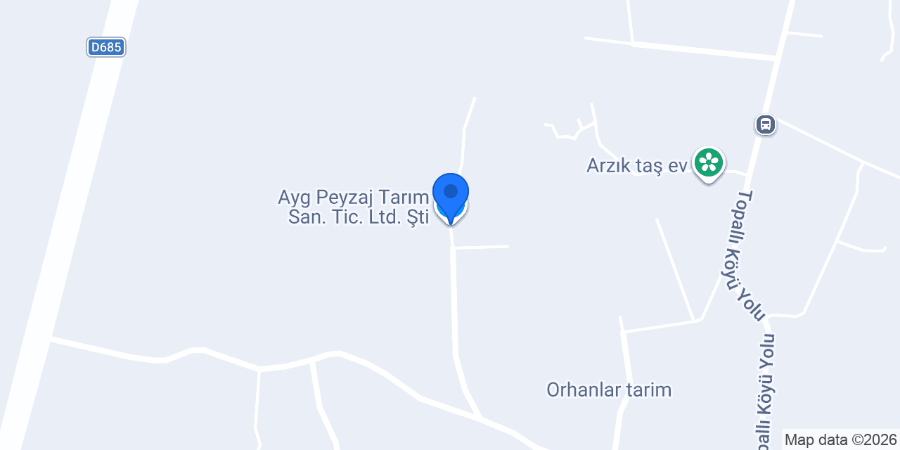 Ayg Peyzaj Tarım San. Tic. Ltd. Şti. konumu