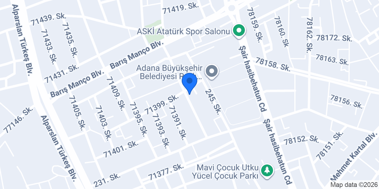 Adana King Spa konumu