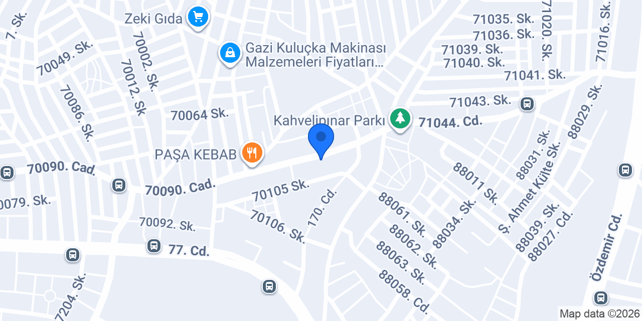 Çalı Dekorasyon konumu
