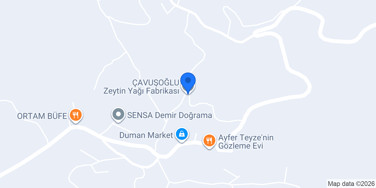 ÇAVUŞOĞLU Zeytin Yağı Fabrikası konumu