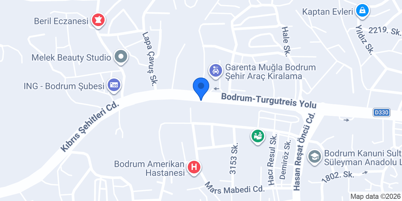 Vamos Bodrum Projeleri konumu