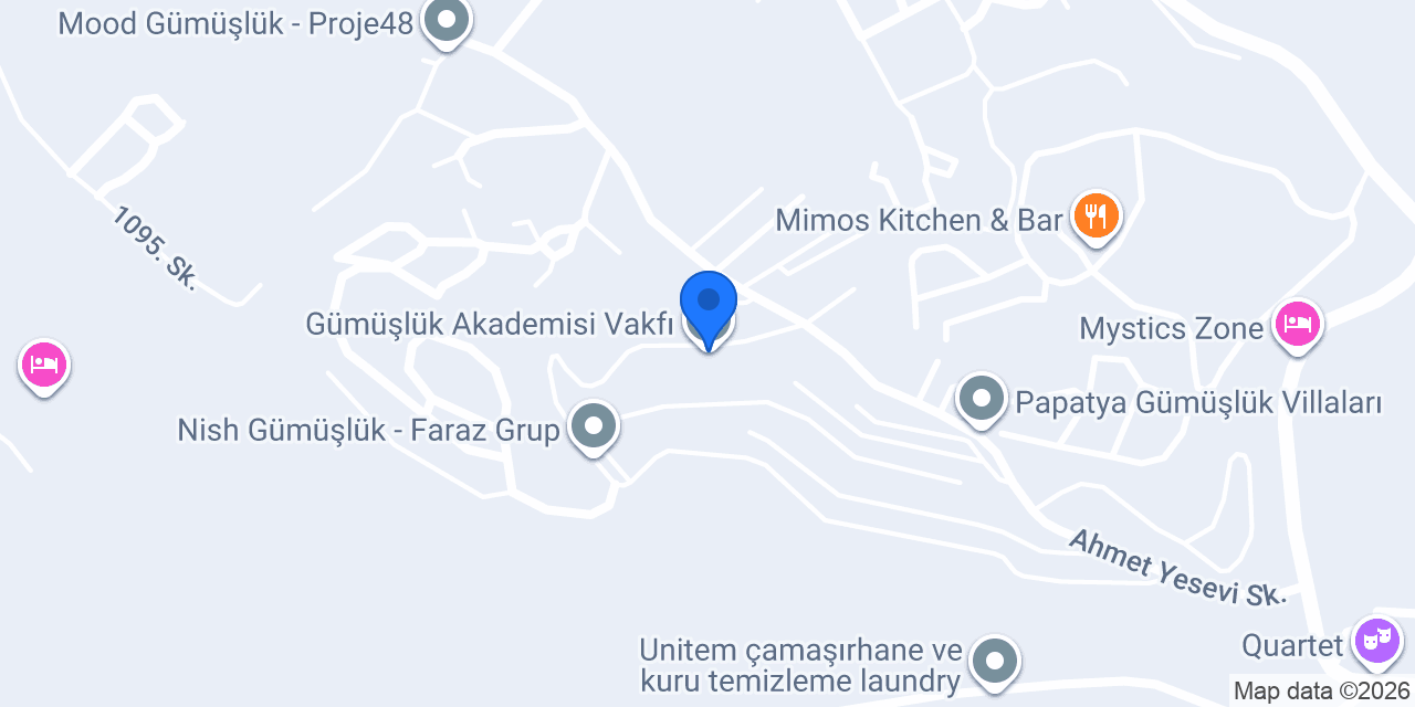 Gümüşlük Akademisi Vakfı konumu