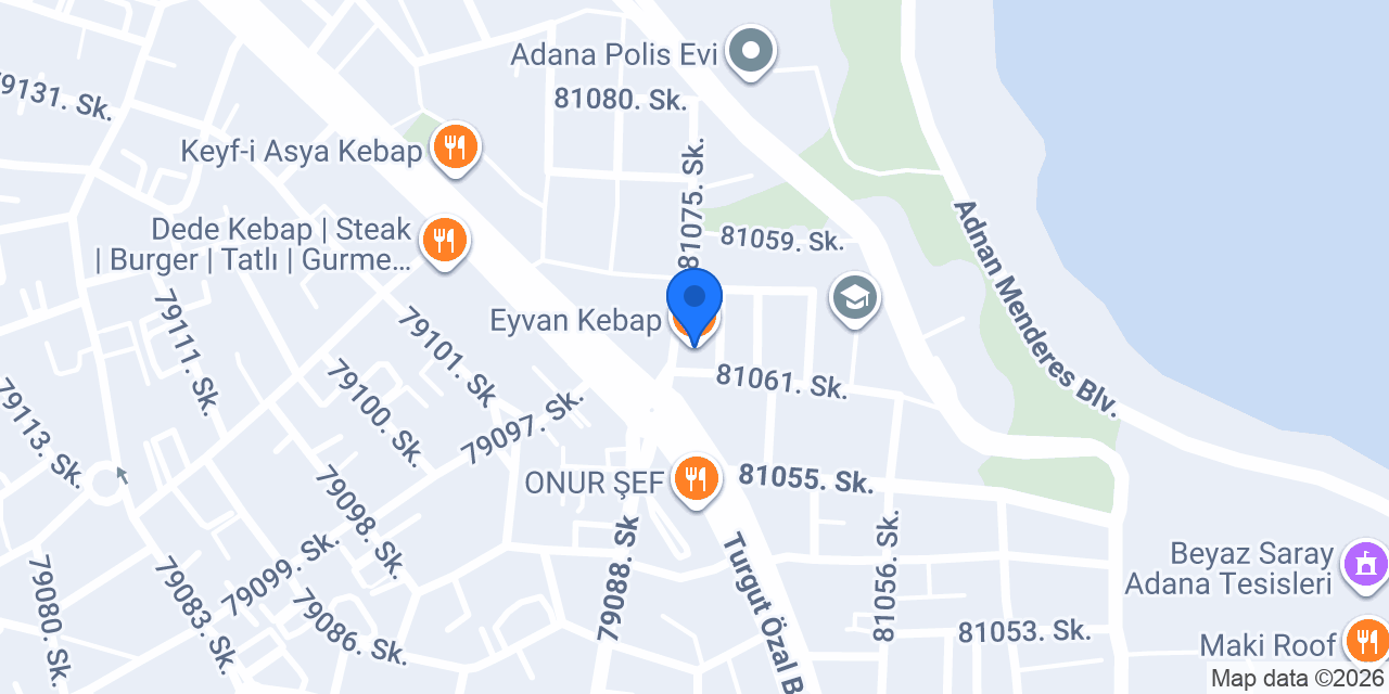 Eyvan Kebap konumu