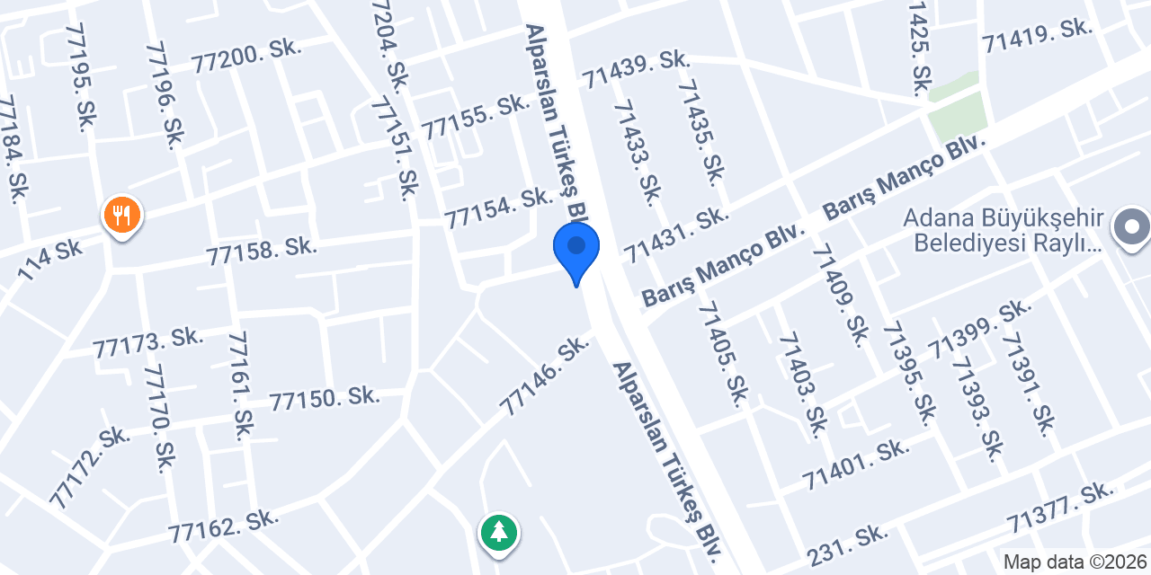 ADANA BAMBİ YATAK konumu