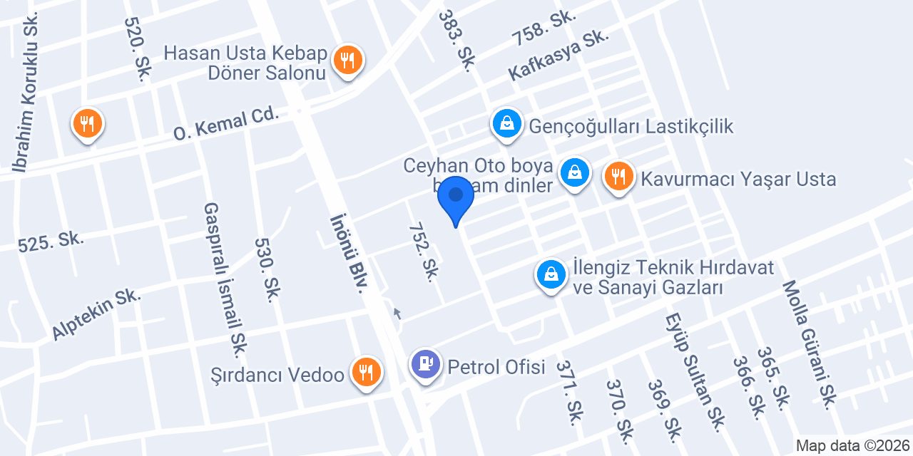 LİDER KUMLAMA RASPA BOYA konumu