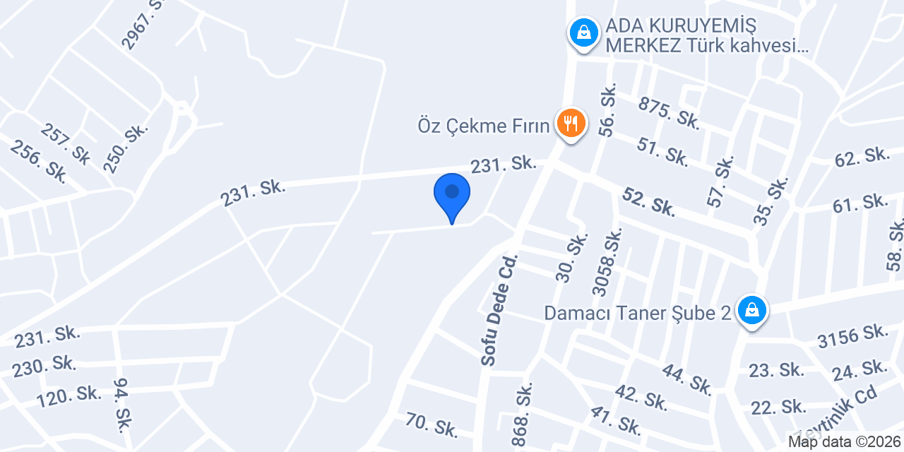 Boyraz Çatı konumu